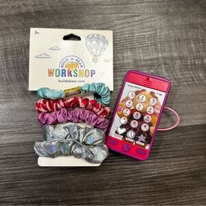 Build-A-Bear Workshop Scrunchie Set with Toy Phone NWT